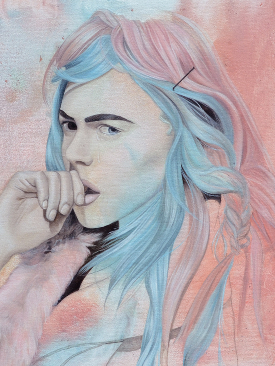 Anielka Hampson Painting Bitter Jane